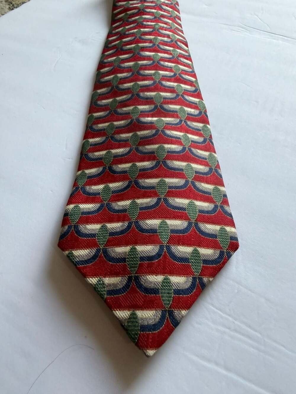Colours by Alexander Julian Men's Geometric Pattern Silk Necktie